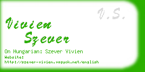 vivien szever business card